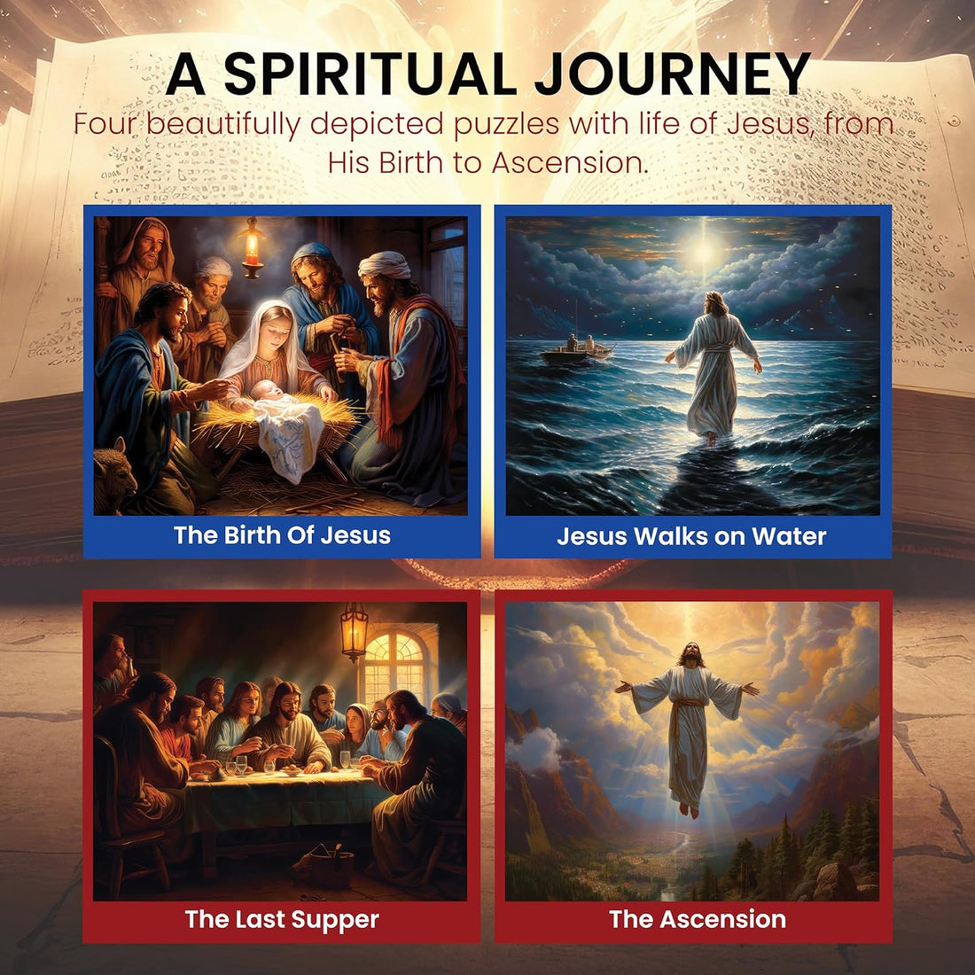 500pcs 4-in-1 Christian Puzzle Series 1