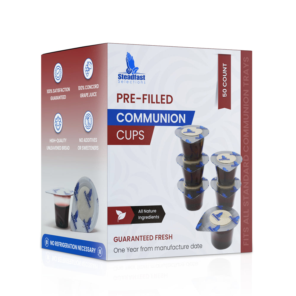 50 CT Pre-filled Communion Cups and Wafer Set