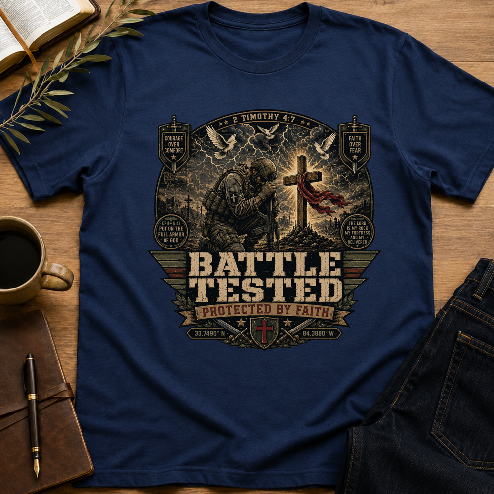 Battle Tested - Protected By Faith T-Shirt