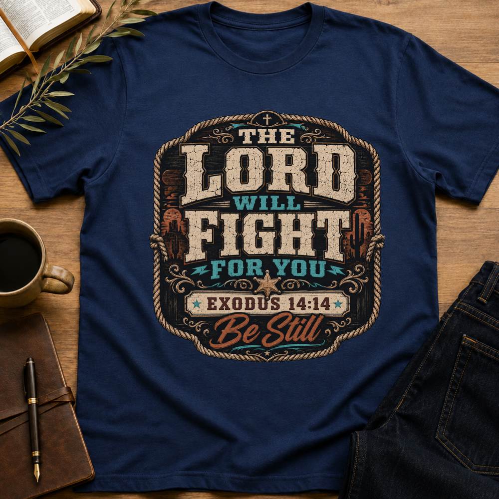 The Lord Will Fight For You - Be Still T-Shirt