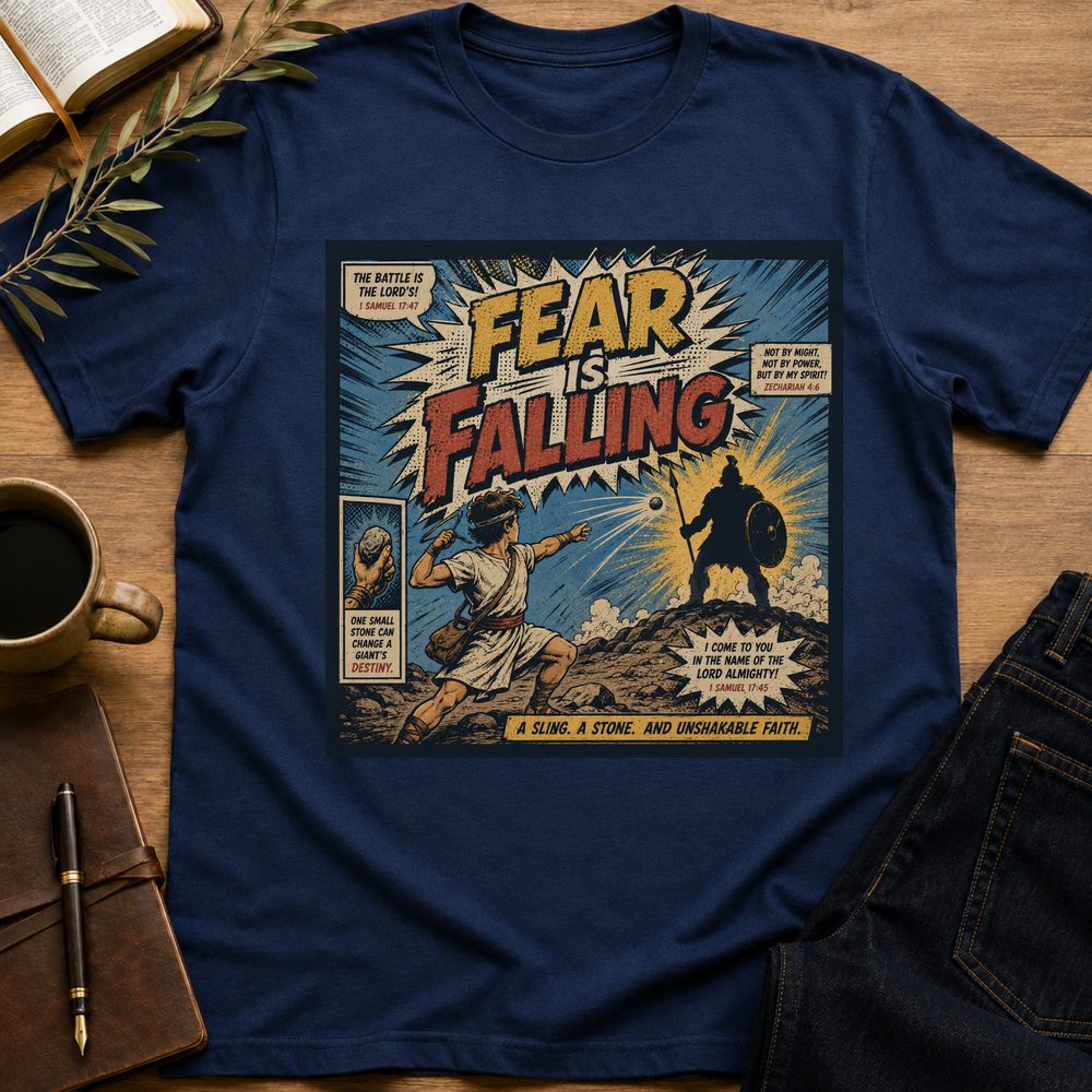 Fear Is Falling - David And Goliath T-Shirt