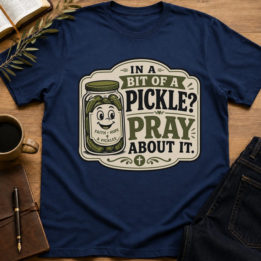 In a Pickle? Pray About It - Funny Christian T-Shirt