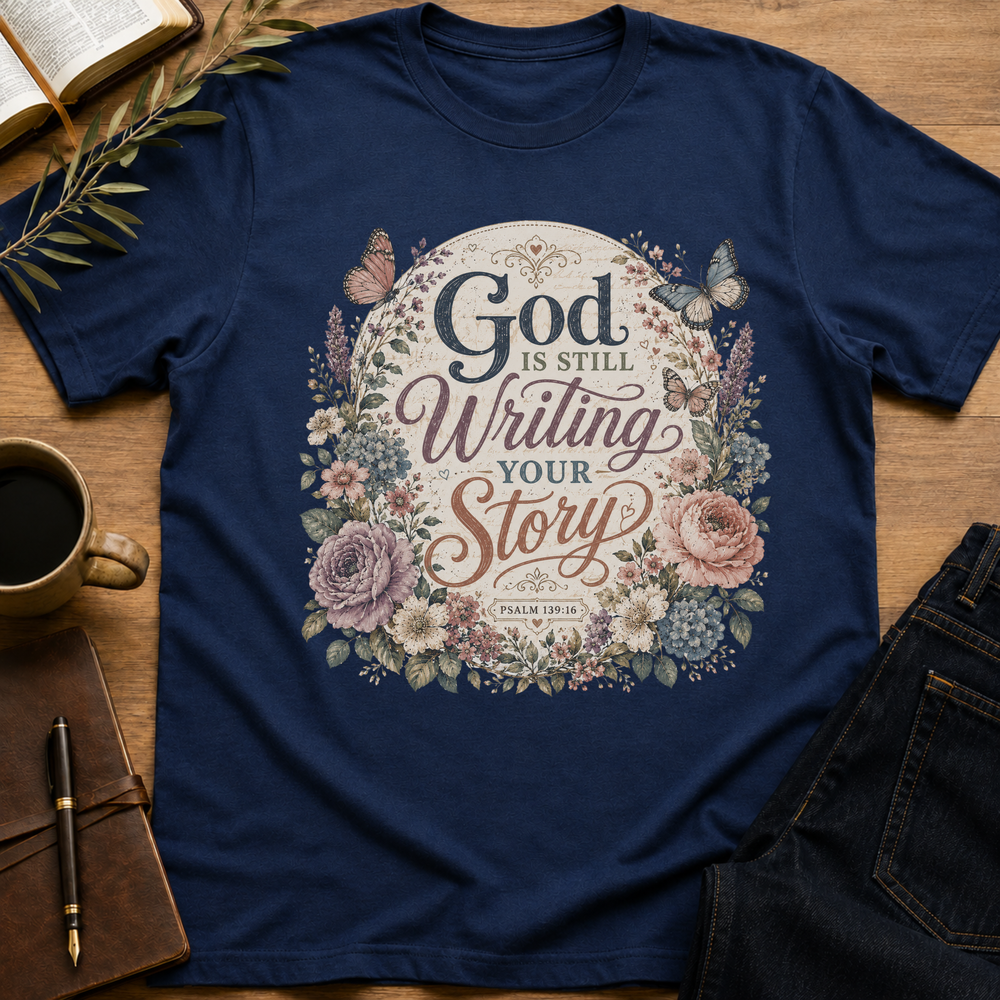 God Is Still Writing Your Story -  Psalm 139:16 T-Shirt
