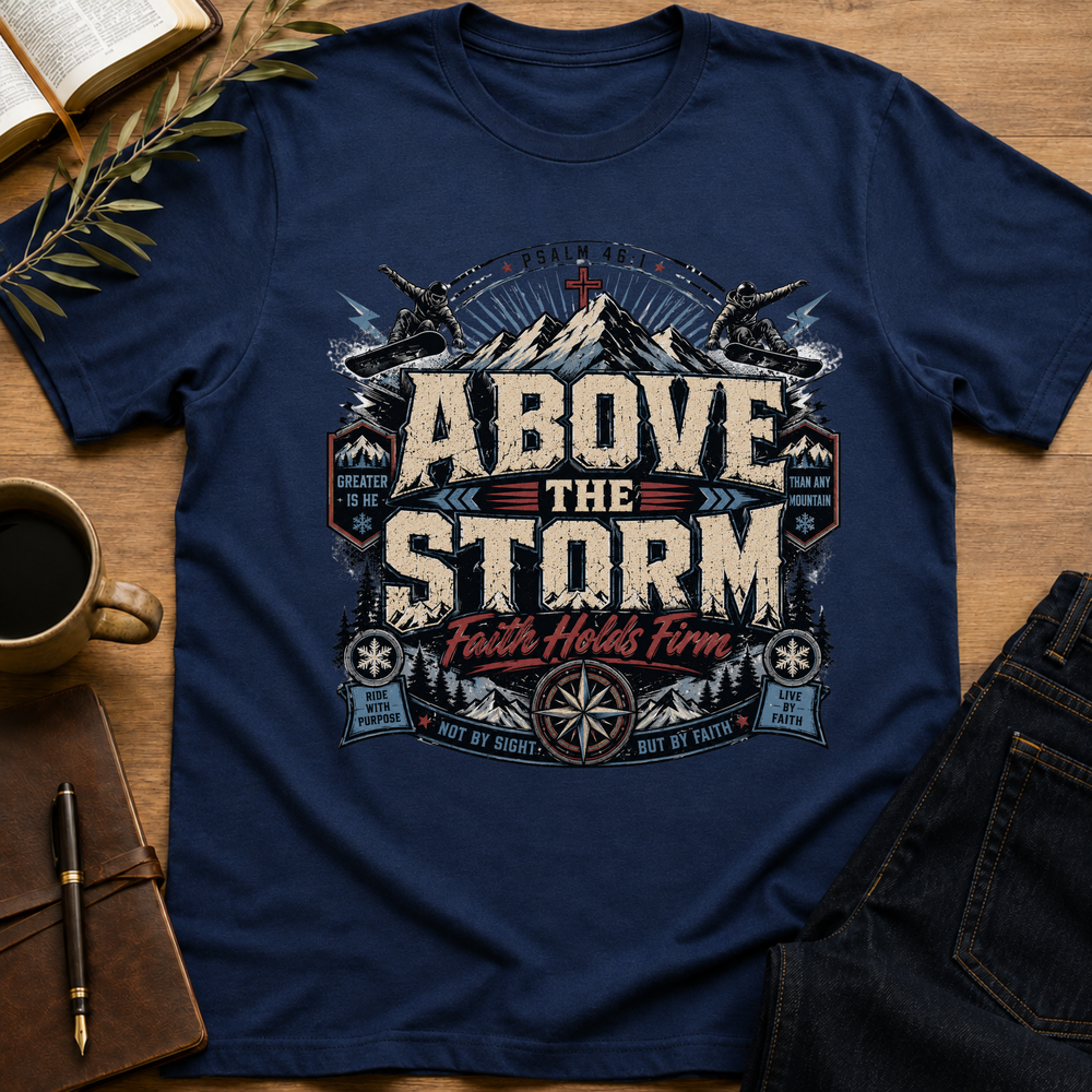 Above The Storm - Faith Holds Firm T-Shirt