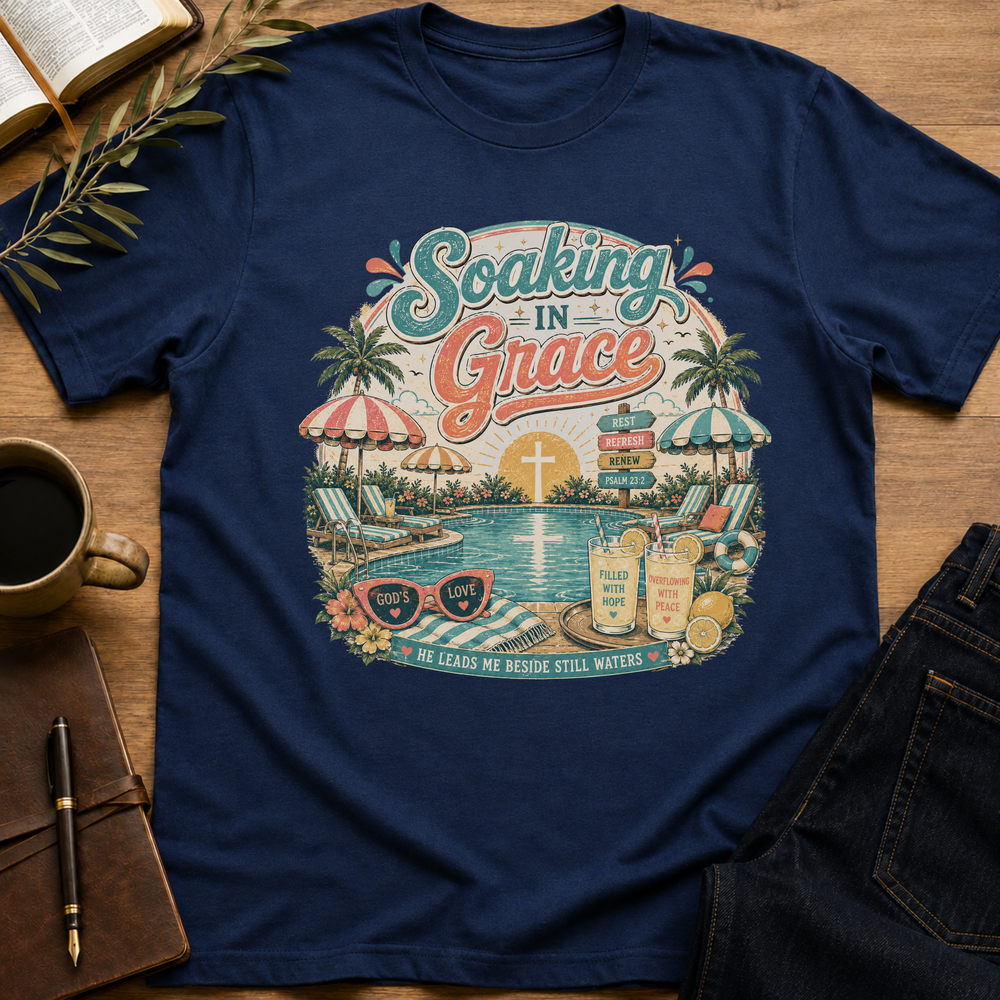 Soaking In Grace - Summer Beach T-Shirt