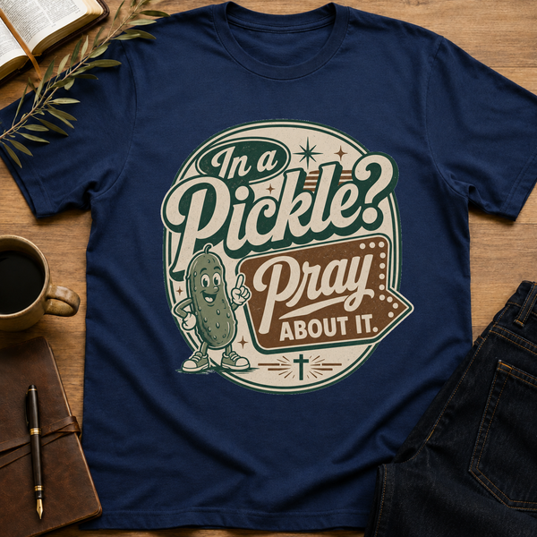 In a Pickle? Pray About It - Humorous Faith T-Shirt