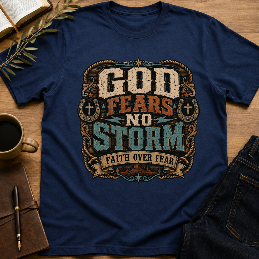 God Fears No Storm - Faith Over Fear T-Shirt