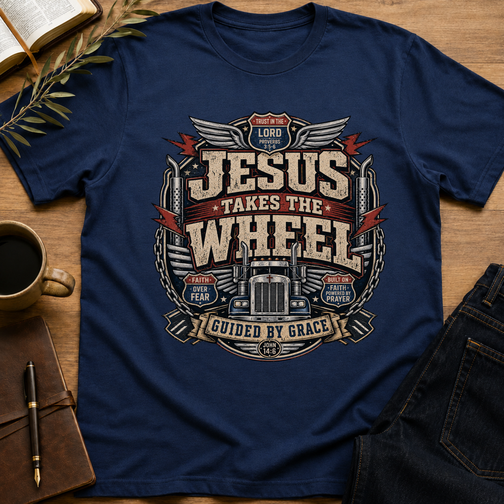 Jesus Takes The Wheel - Guided By Grace T-Shirt