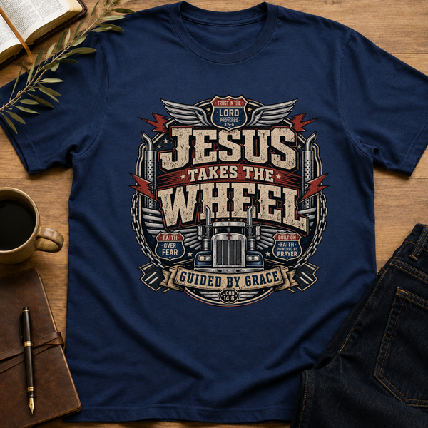 Jesus Takes The Wheel - Guided By Grace T-Shirt