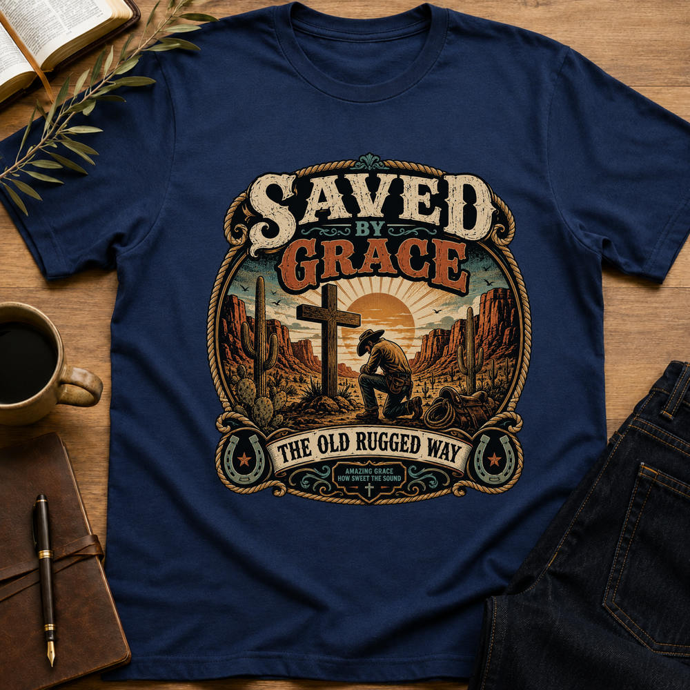 Saved By Grace - The Old Rugged Way T-Shirt