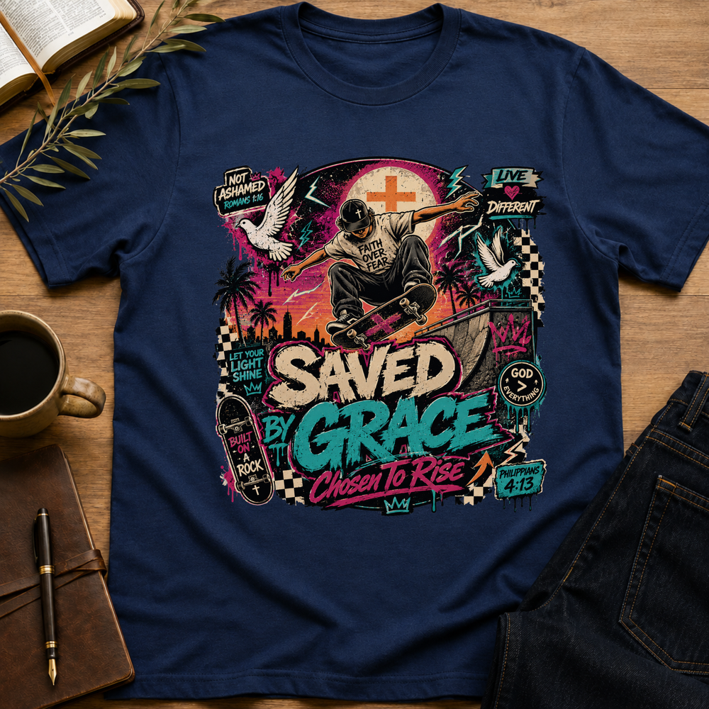Saved By Grace - Chosen To Rise T-Shirt