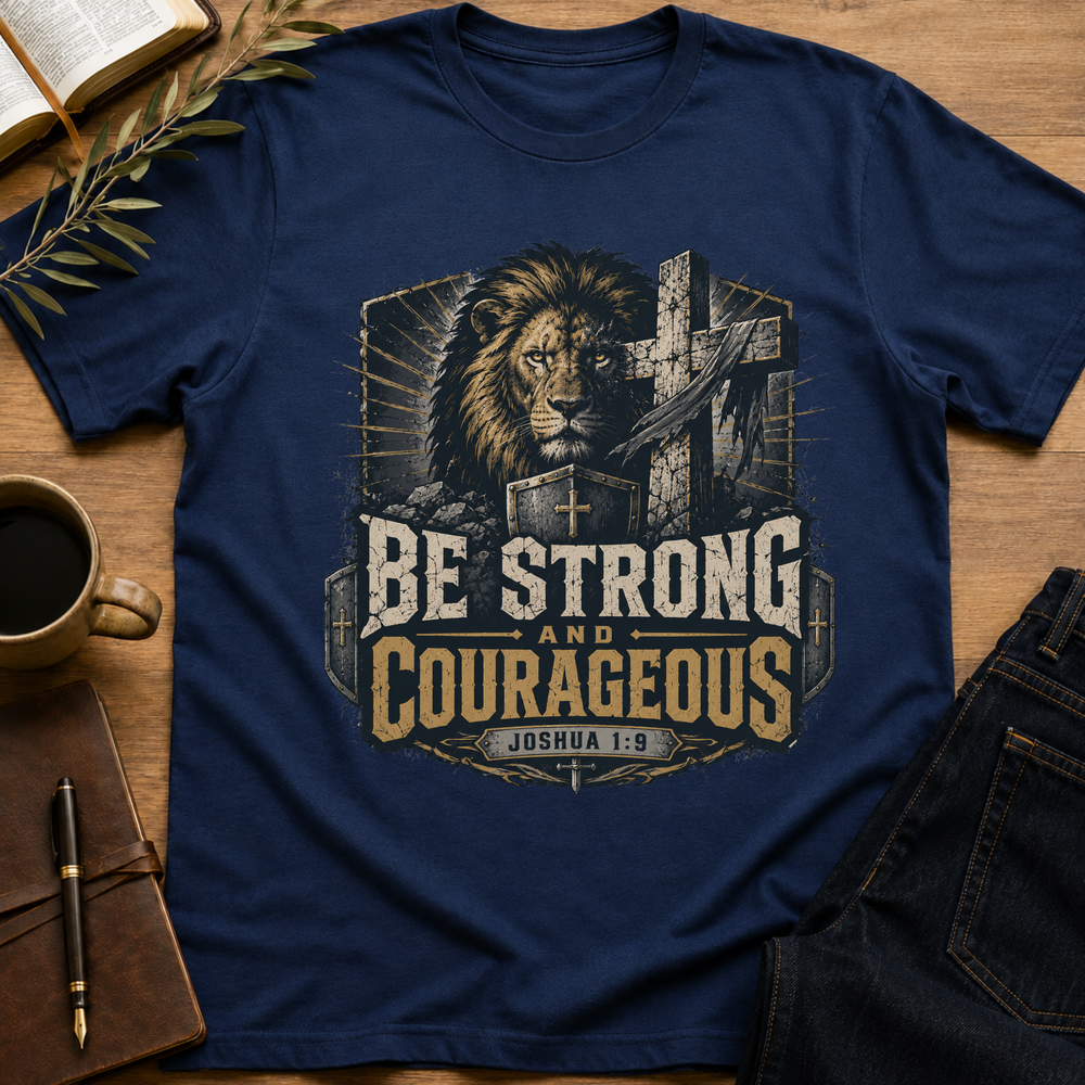 Be Strong and Courageous - Joshua 1:9 T-Shirt