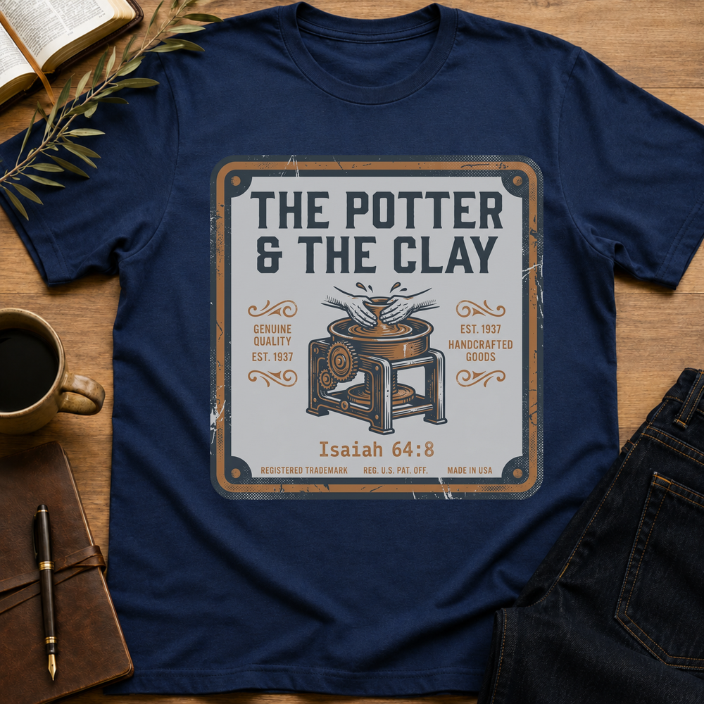 The Potter & The Clay - Isaiah 64:8 T-Shirt