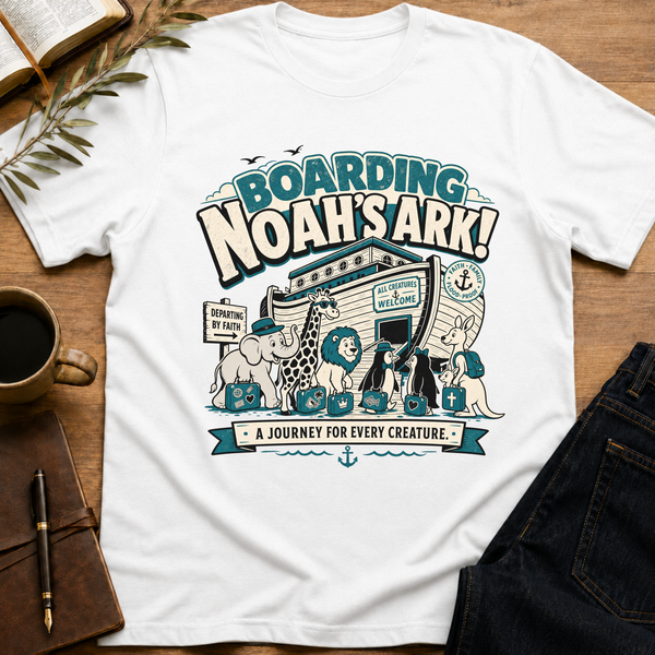 Ark Boarding Adventure - Funny Christian T-Shirt