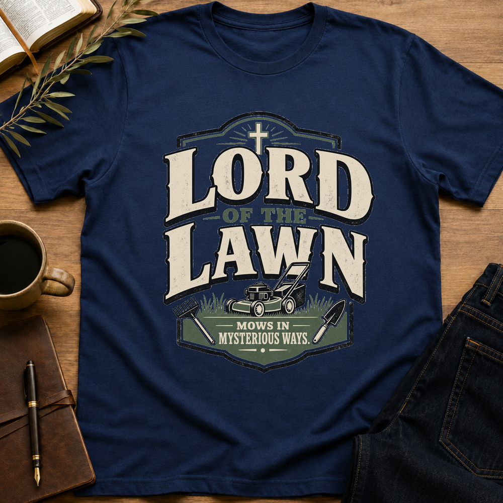 Lord of the Lawn - Funny Christian Dad T-Shirt