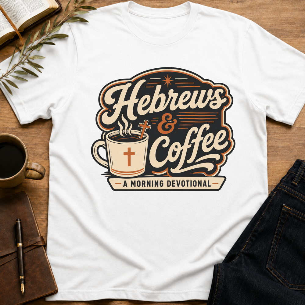 Hebrews and Coffee - Funny Christian Coffee T-Shirt