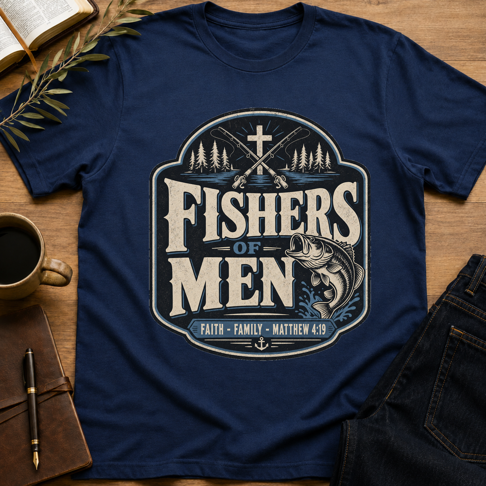 Fishers of Men - Christian Fishing T-Shirt